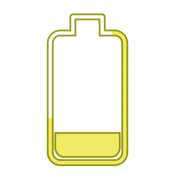 Battery Power Electric Digital Charge Vector Illustration — Stok Vektör