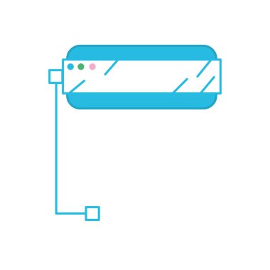 Boyut deneyim vektör çizim için 3D gözlük teknolojisi