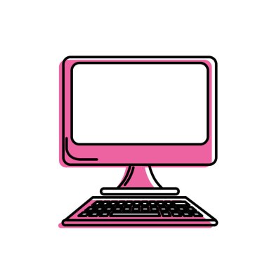 teknoloji bilgisayardan işletme bilgi vektör illüstrasyon