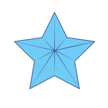 şirin moder ve büyük yıldız tasarım, vektör çizim