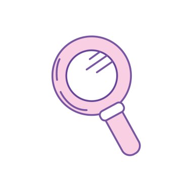 vektör illustation keşfetmek için Büyüteç aracı