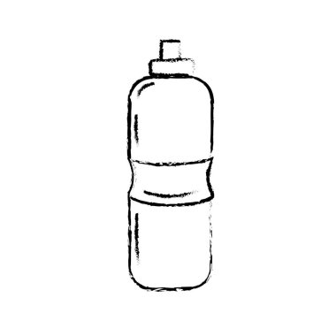 şekil şişe su reshness spor salonu vektör çizim için