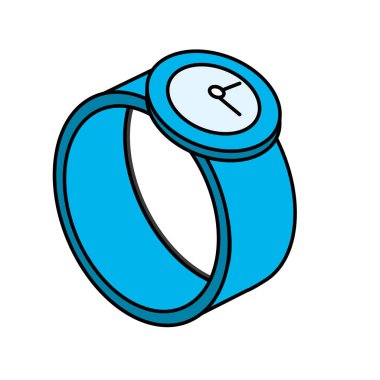 teknoloji smartwatch dijital bağlantı hizmeti vektör çizim ile