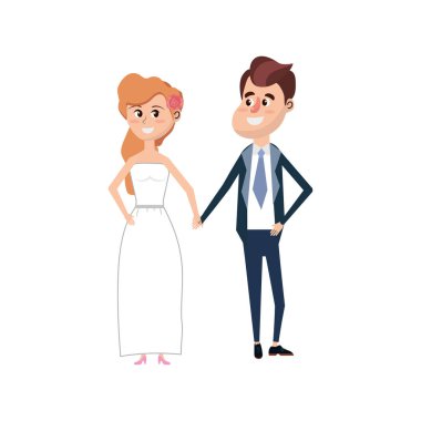 mutlu çift birlikte ve romantik kutlama vektör illüstrasyon