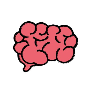 mental health smart brain icon, vector illustration design
