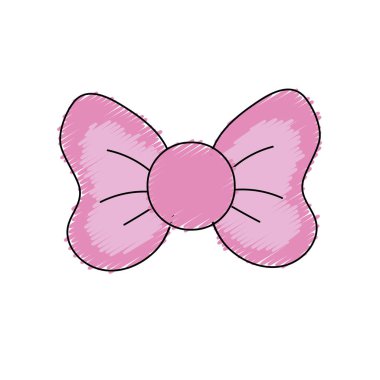 sevimli riibon yay süsleme tasarlamak vektör