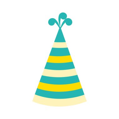 cebrate iyi ki doğdun, vektör çizim partiye şapka