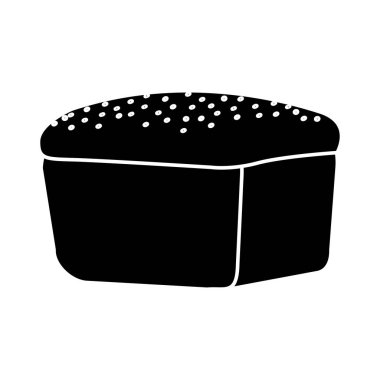 contour delicious fresh bakery bread food, vector illustration