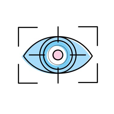 görsel teknoloji siber yapısı vektör çizim içinde bağlamak