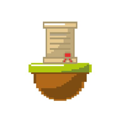 mektup kart mesaj platformu oyun vektör çizim içinde