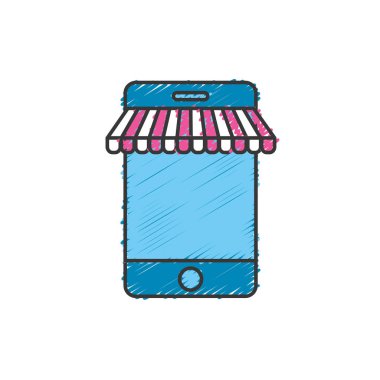 teknoloji Smartphone-e doğru iş bilgi vektör çizim