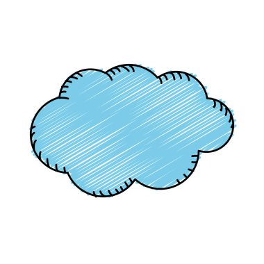 doğal bulut ve bulutlu hava illüstrasyon vektör