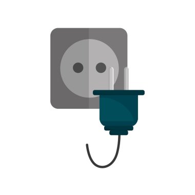 power cable to cannect in the energy, vector illustration design