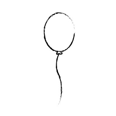 İyi ki doğdun dekorasyon, vektör çizim satırı balon partiye