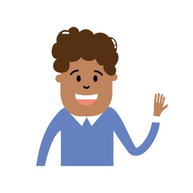 Erkek saç modeli tasarım ve giyim vektör çizim ile