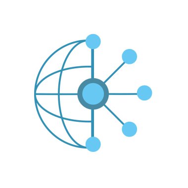 devre genel veri teknoloji merkezi sunucu vektör çizim için