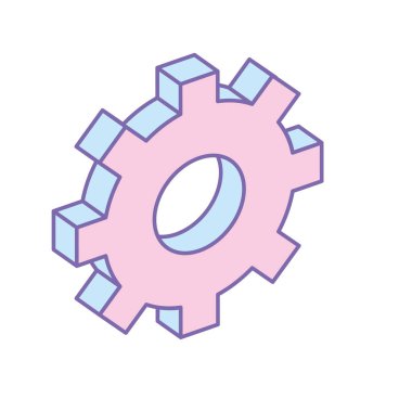 sanayi teknoloji bilgi simge vektör çizim dişli