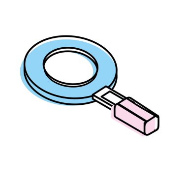 Arama ve vektör çizim keşfetmek için Büyüteç aracı