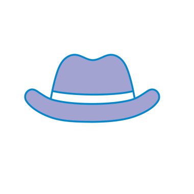 baş vektör çizim kullanmak için şık şapka