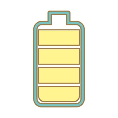 battery power electric digital charge, vector illustration