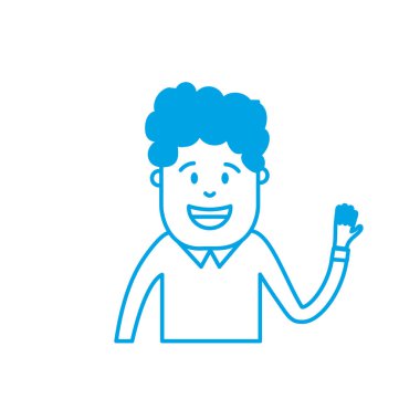 siluet erkek saç modeli tasarım ve giyim vektör çizim ile