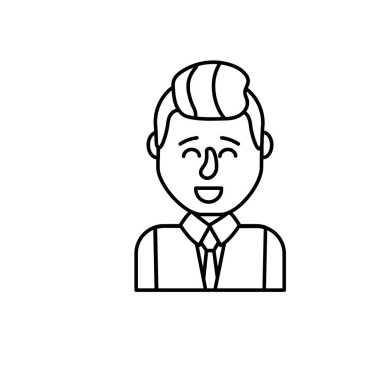 saç tasarım ve gömlek vektör çizim satırı şirin adamla