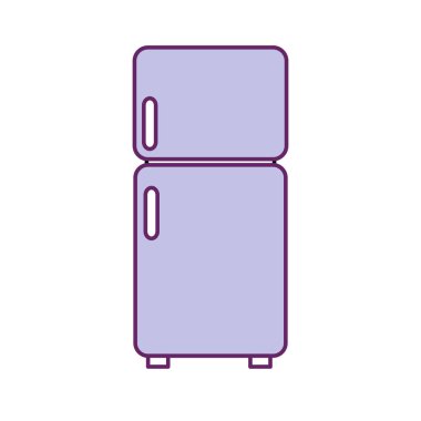 fridge technology kitchen utensil object vector illustration