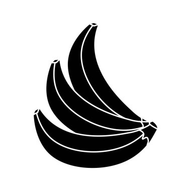 lezzetli babanas tropik meyve kontur, illüstrasyon tasarım vektör