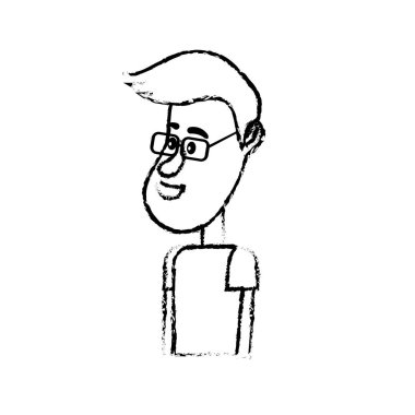 saç tasarım ve giyim vektör çizim şekil şirin adamla