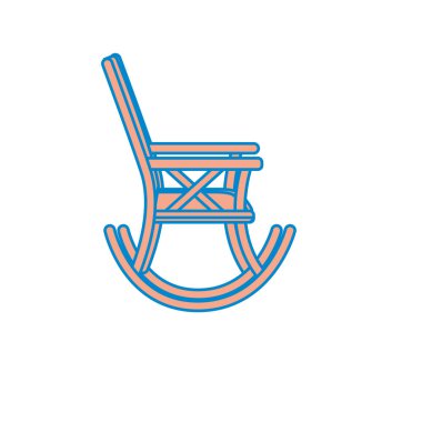 rahat sandalye gevşeme nesne simge vektör tasarlamak için