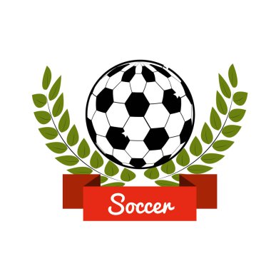 amblem futbol oyun simgesine, vektör tasarım görüntü illüstrasyon