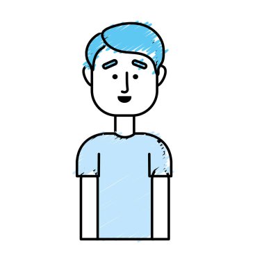 yakışıklı erkek saç modeli tasarım vektör çizim ile