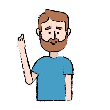 yakışıklı erkek saç modeli tasarım vektör çizim ile