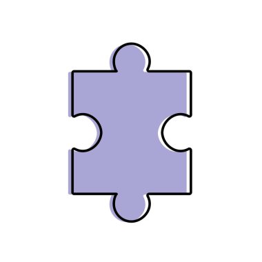 bulmaca oyun ve ekip çalışması vektör çizim öğesine