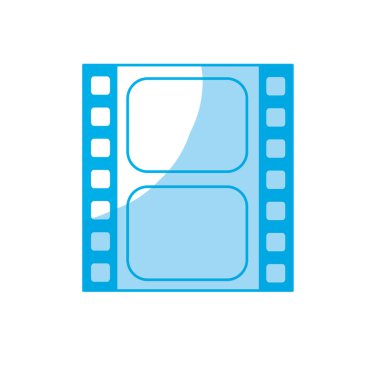 projeksiyon, vektör çizim stüdyo sahne siluet film şeridi