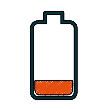 battery power electric digital charge, vector illustration