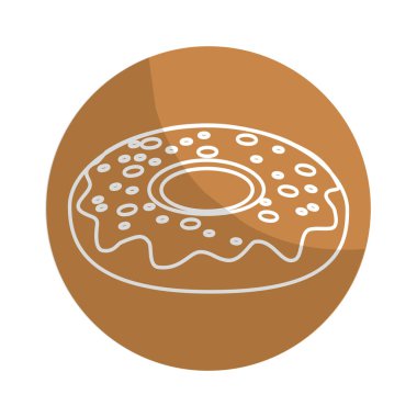 etiket lezzetli tatlı çörek ekmek yemek, vektör çizim