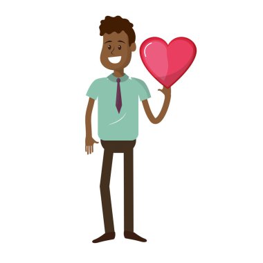 adam elini ve sevimli giyim, vektör çizim iyi kalpli