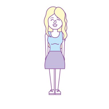 güzellik kadın saç modeli tasarım vektör çizim ile