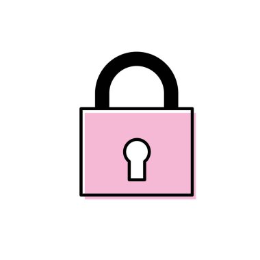 importans öğeleri vektör çizim korumak asma kilit Aracı