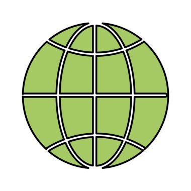 global symbol to earth planet, vector illustration design