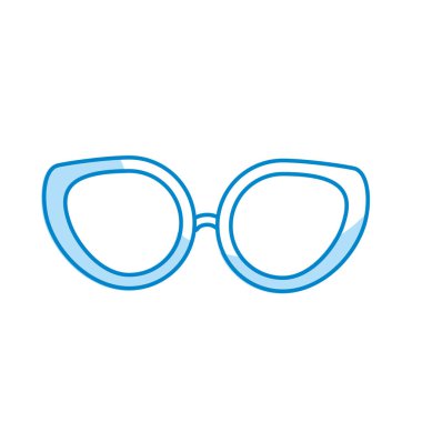 gözlerinin içine kullanmak için siluet gözlük illüstrasyon vektör