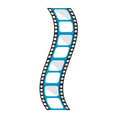 Film şeridi stüdyo Sahne projeksiyon, vektör çizim