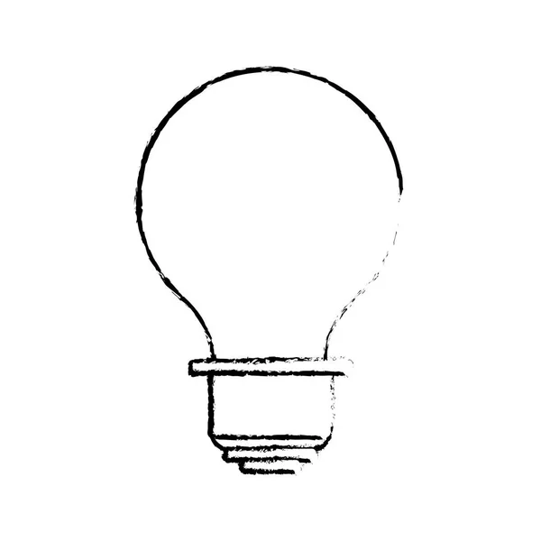 Ícone Lâmpada Energia Linha Design Ilustração Vetorial — Vetor de Stock