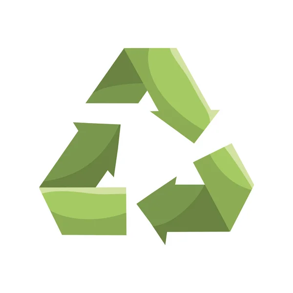 Umweltsymbol Reduzieren Recyceln Und Wiederverwenden Vektorillustration — Stockvektor