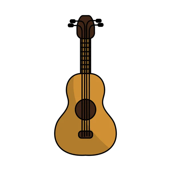 Acoustic Guitar Instrument Play Vector Illustration — Stock Vector