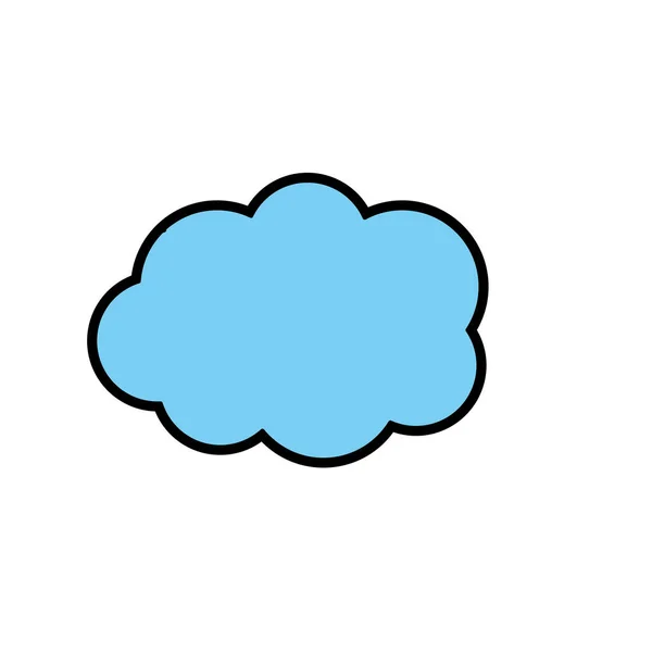 可爱的云天气设计图标矢量插图 — 图库矢量图片