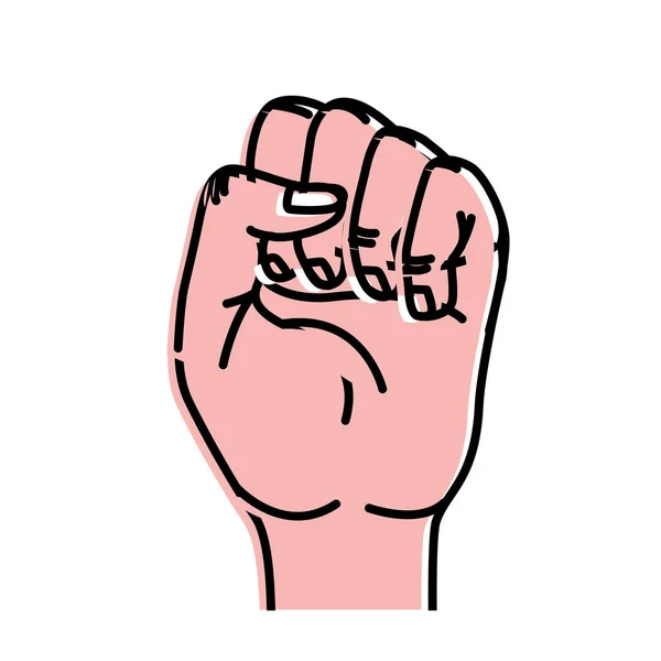 Гарні Руки Кулак Святкування Векторні Ілюстрації — стоковий вектор