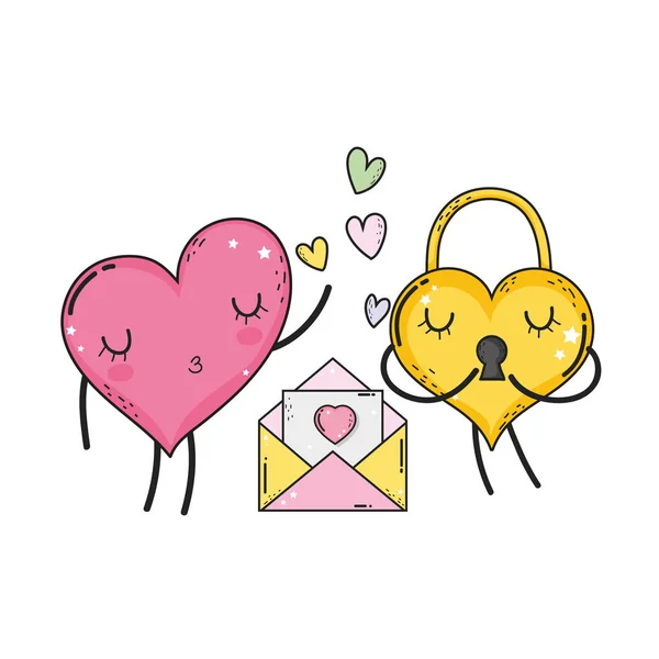 Carte Voeux Pour Saint Valentin Illustration Vectorielle — Image vectorielle