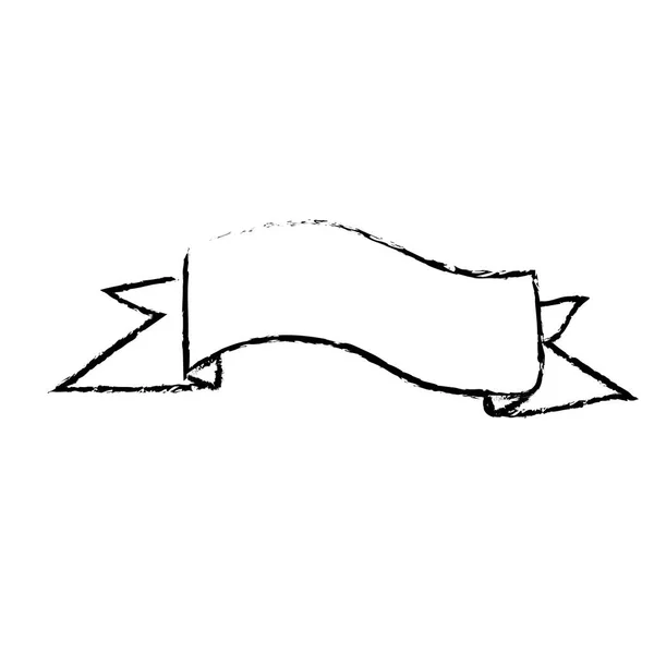 Фігура Милий Дизайн Прикраси Стрічки Векторне Зображення Ілюстрації — стоковий вектор